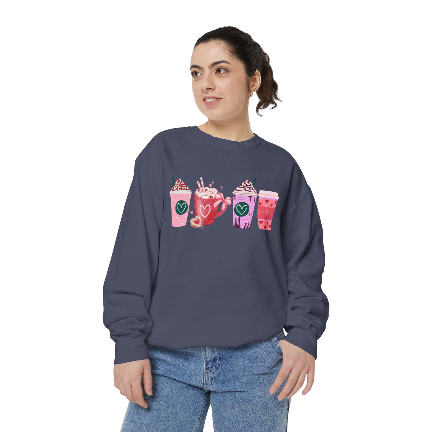 Valentine's Coffee - Comfort Colors Sweatshirt