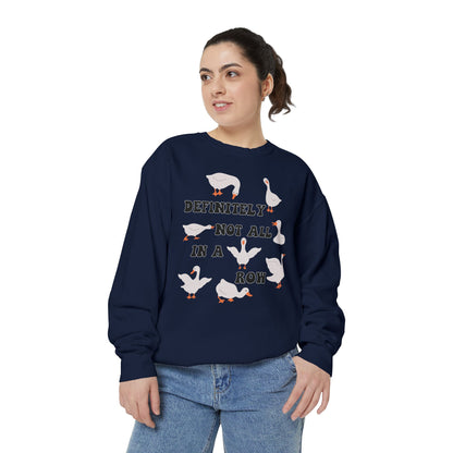 Definitely Not All In A Row - Comfort Colors Sweatshirt