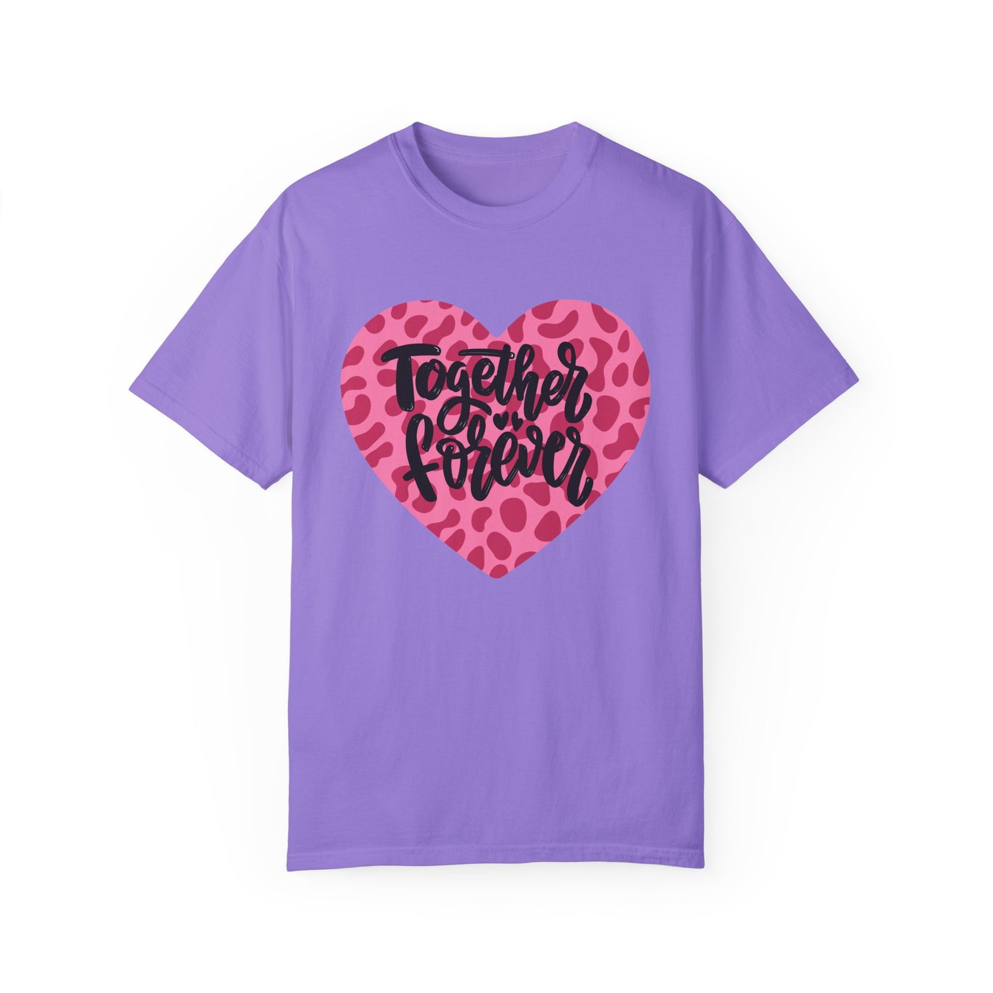 Together Forever Cheetah Heart - Comfort Colors Shirt