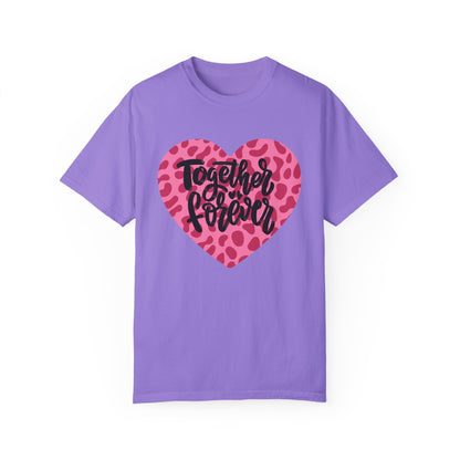 Together Forever Cheetah Heart - Comfort Colors Shirt