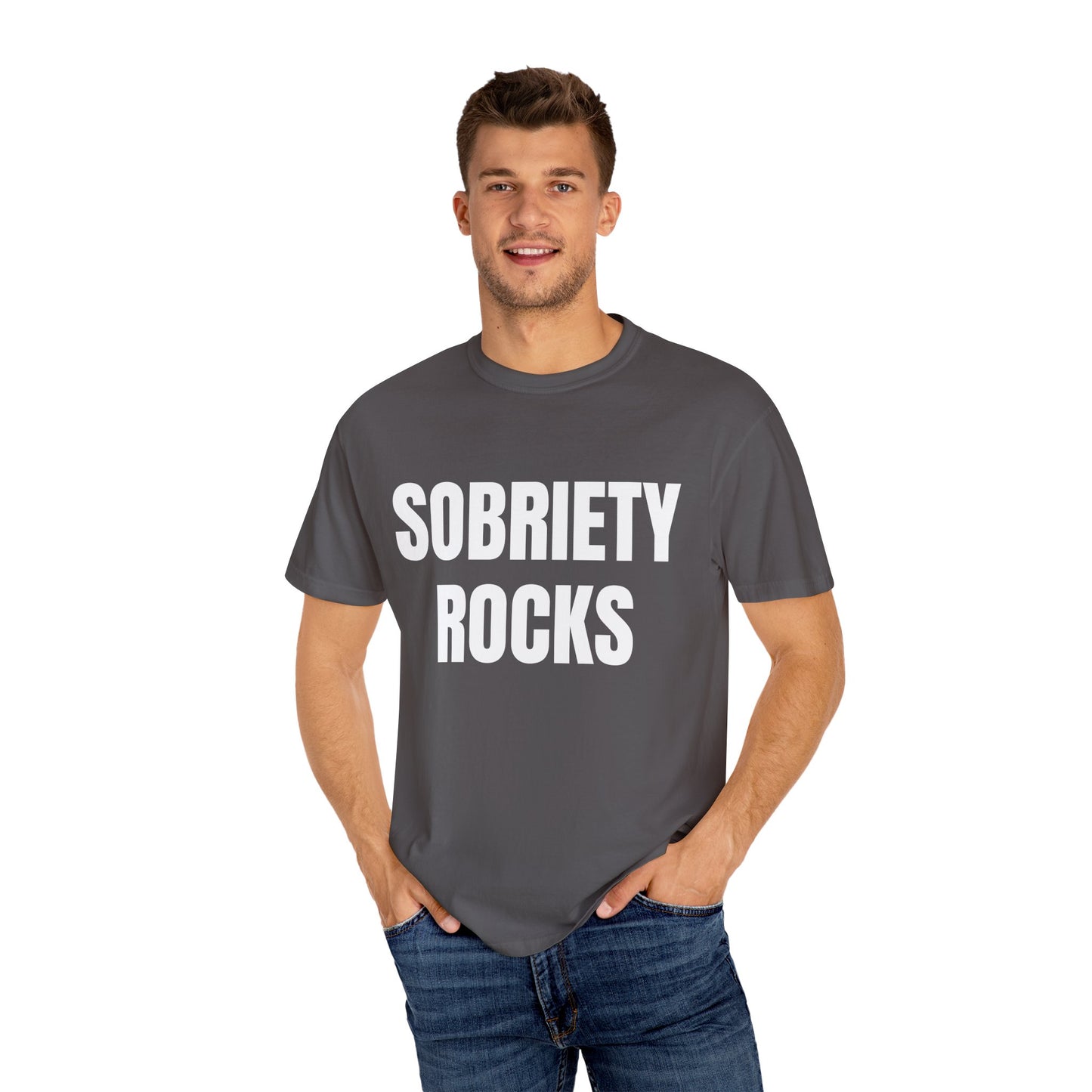 Sobriety Rocks - Comfort Colors Shirt