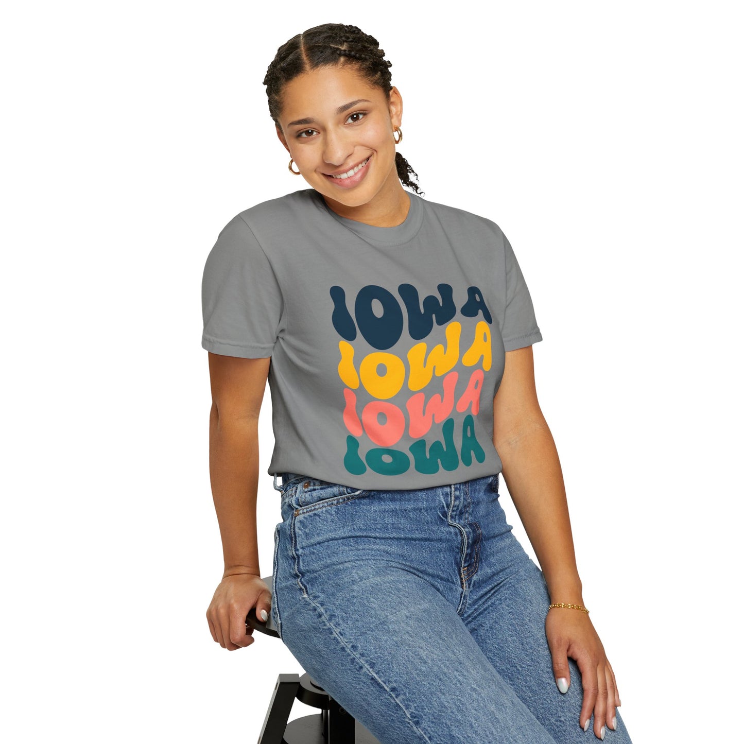 Retro Iowa - Comfort Colors Shirt