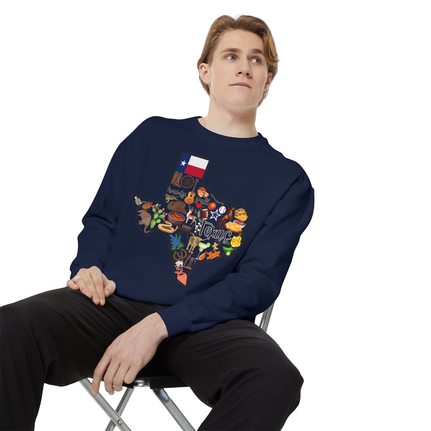 Beautiful State of Texas - Comfort Colors Sweatshirt