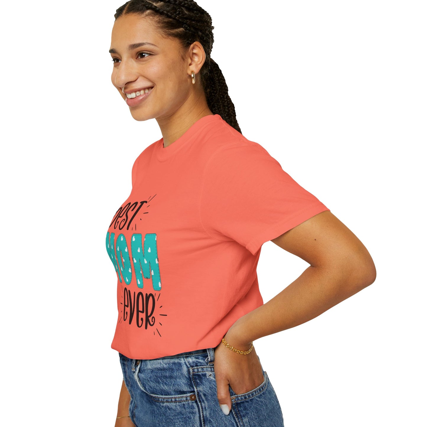 Best Mom Ever (Blue) - Comfort Colors Shirt