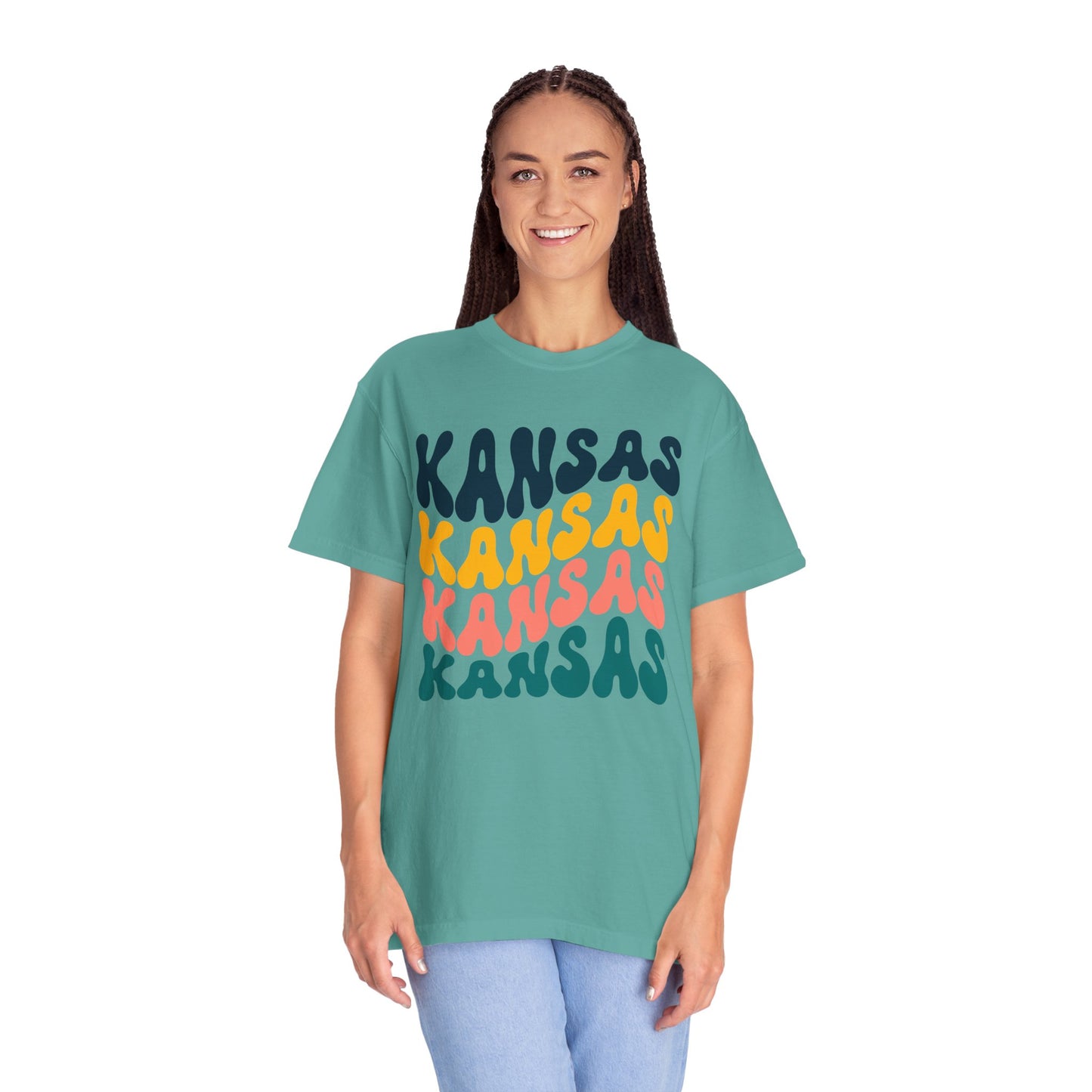 Retro Kansas - Comfort Colors Shirt