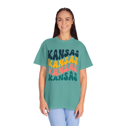 Retro Kansas - Comfort Colors Shirt