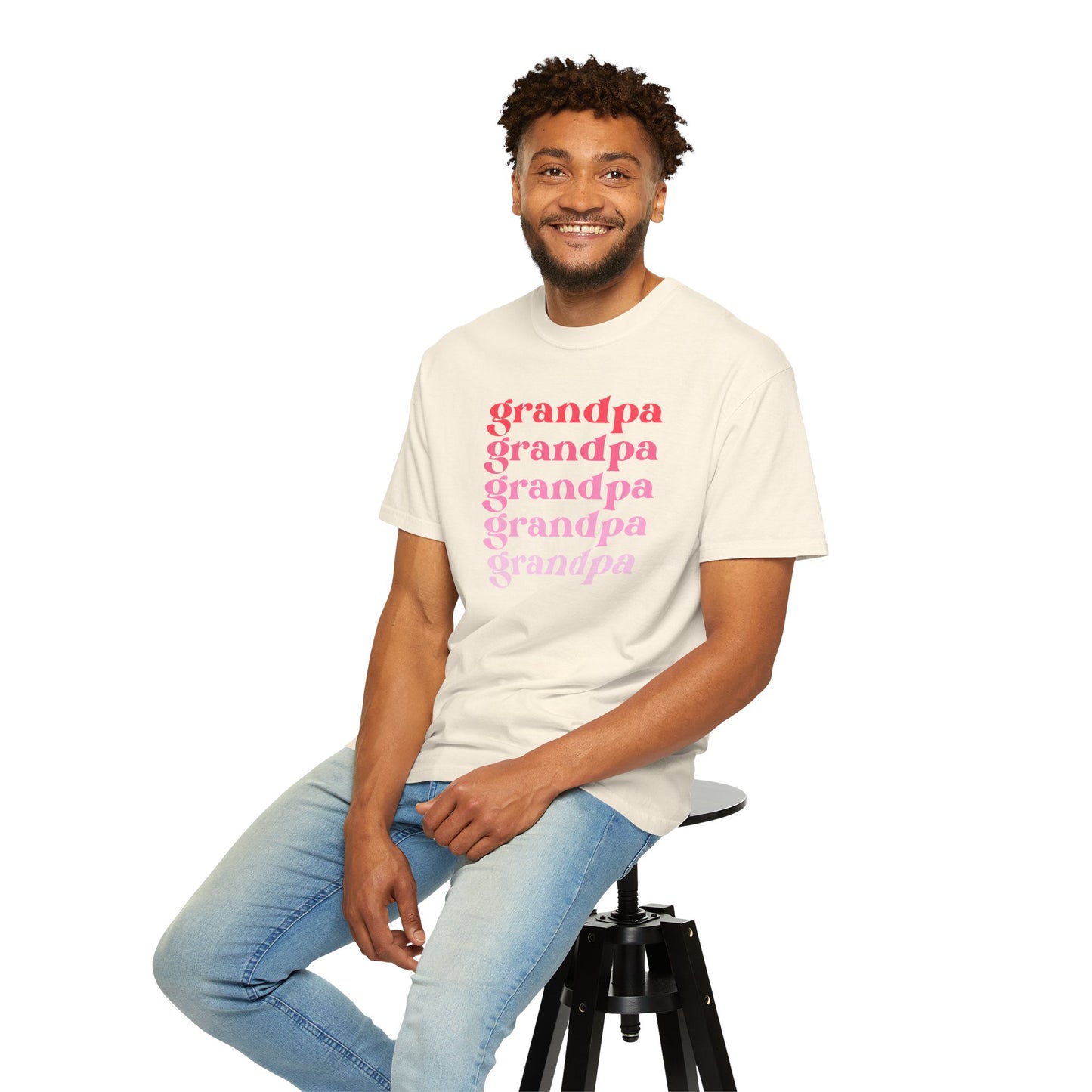 Grandpa (Pink) - Comfort Colors Shirt