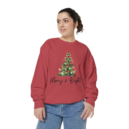 Merry & Bright - Comfort Colors Sweatshirt