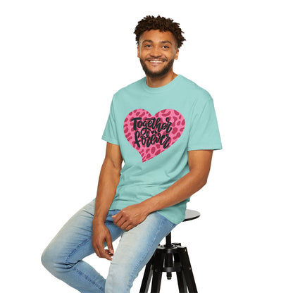 Together Forever Cheetah Heart - Comfort Colors Shirt