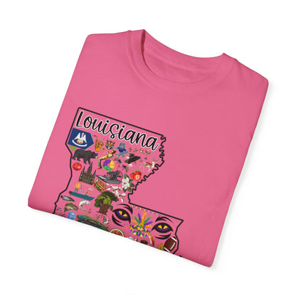 Beautiful State of Louisiana - Comfort Colors Shirt