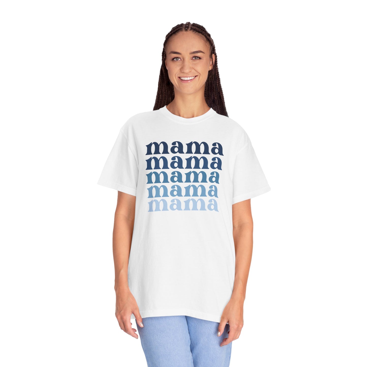 Mama (Blue) - Comfort Colors Shirt