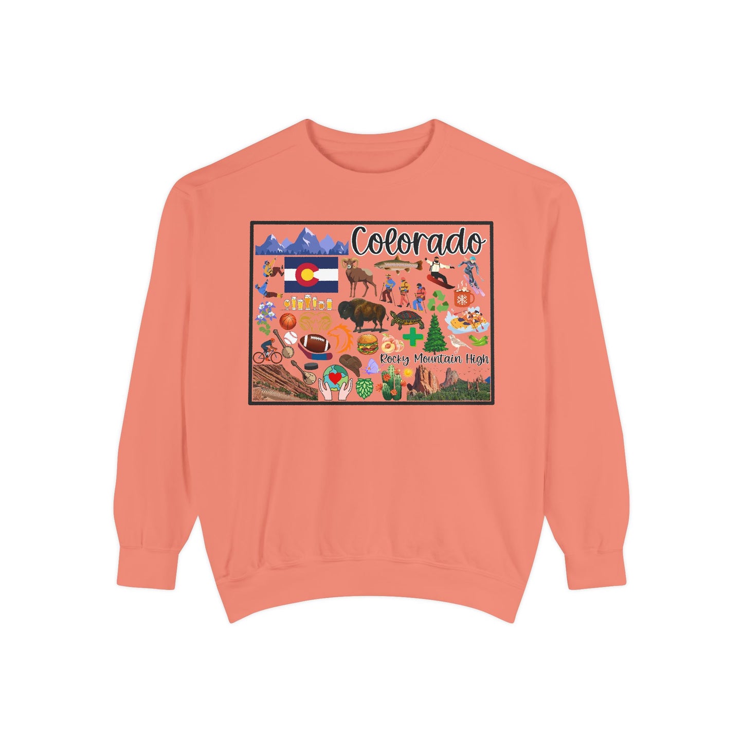 Beautiful State of Colorado - Comfort Colors Sweatshirt