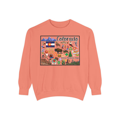 Beautiful State of Colorado - Comfort Colors Sweatshirt