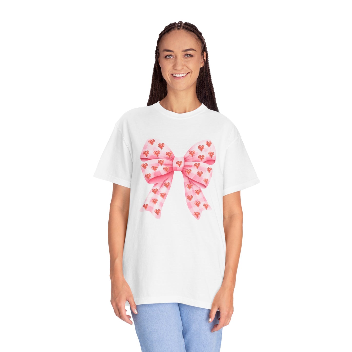 Pink Bows & Hearts - Comfort Colors Shirt