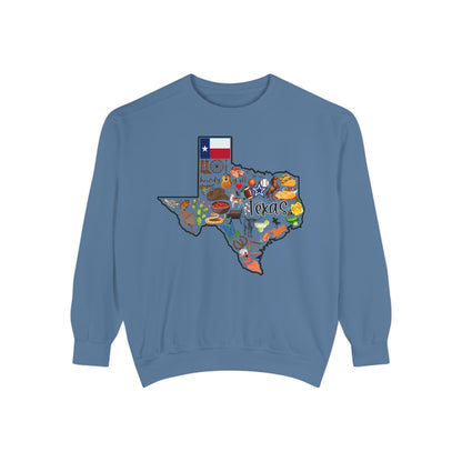 Beautiful State of Texas - Comfort Colors Sweatshirt