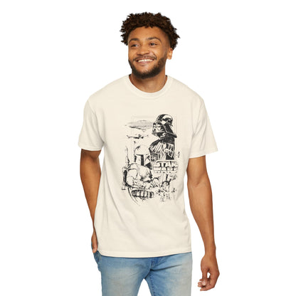 Star Wars Black Line Drawing - Comfort Colors Shirt