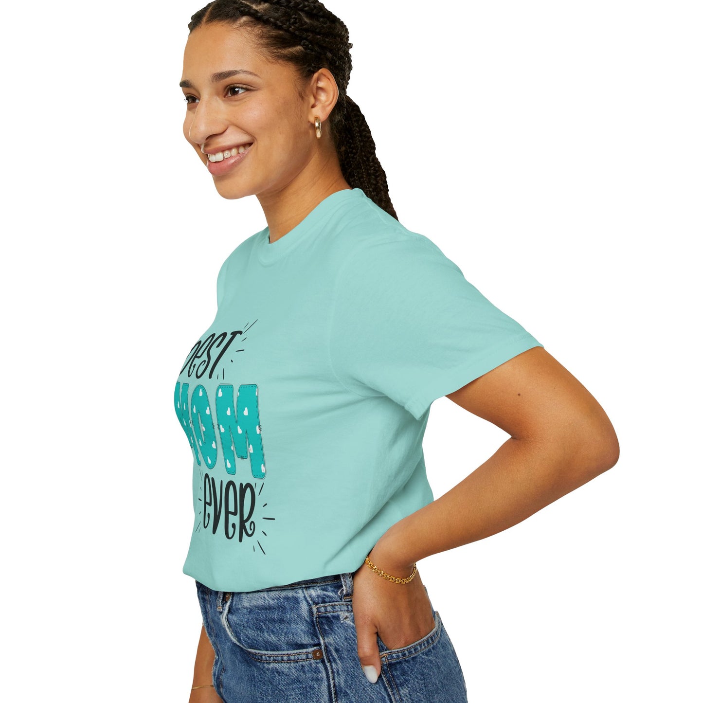 Best Mom Ever (Blue) - Comfort Colors Shirt