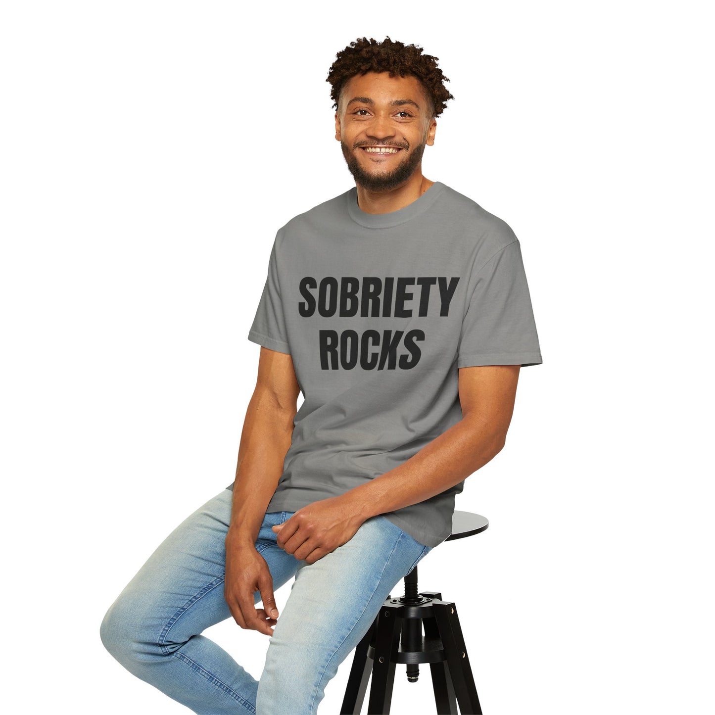 Sobriety Rocks - Comfort Colors Shirt