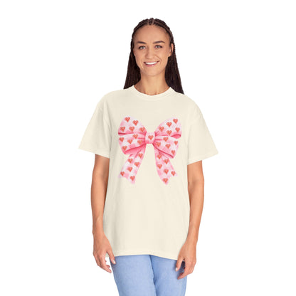 Pink Bows & Hearts - Comfort Colors Shirt