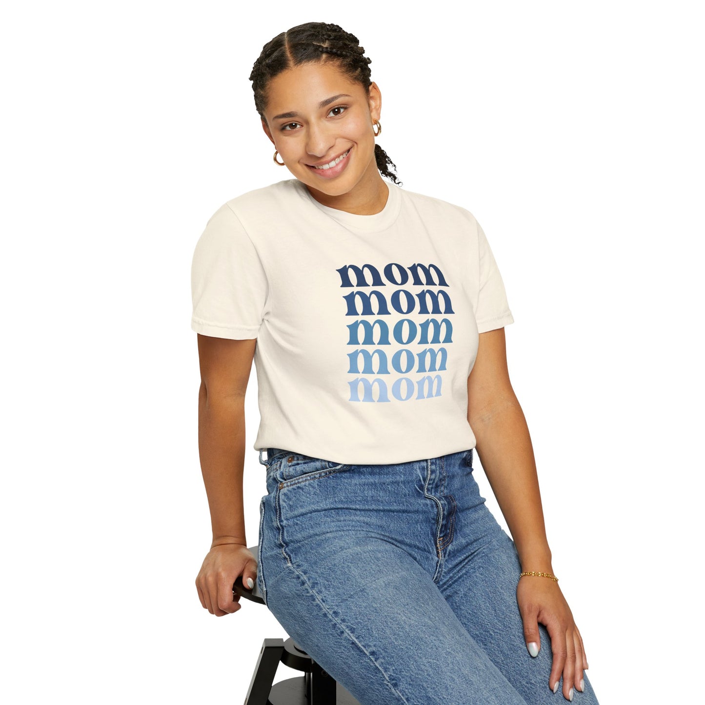 Mom (Blue) - Comfort Colors Shirt