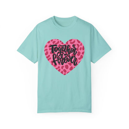 Together Forever Cheetah Heart - Comfort Colors Shirt