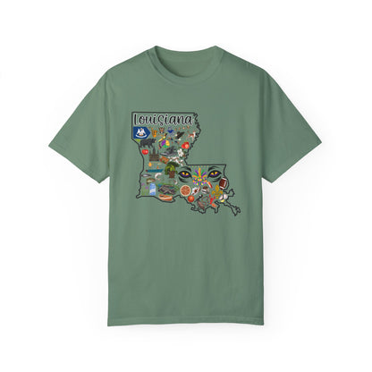 Beautiful State of Louisiana - Comfort Colors Shirt