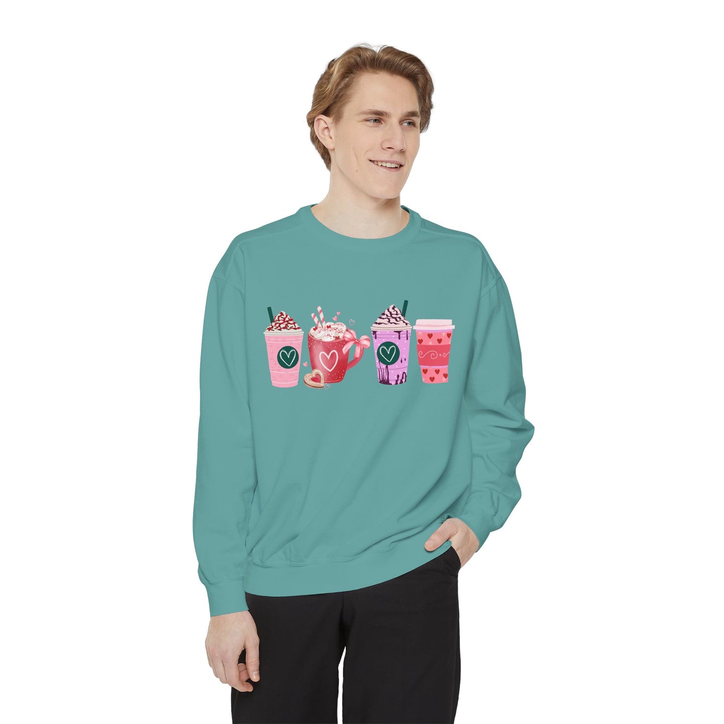 Valentine's Coffee - Comfort Colors Sweatshirt