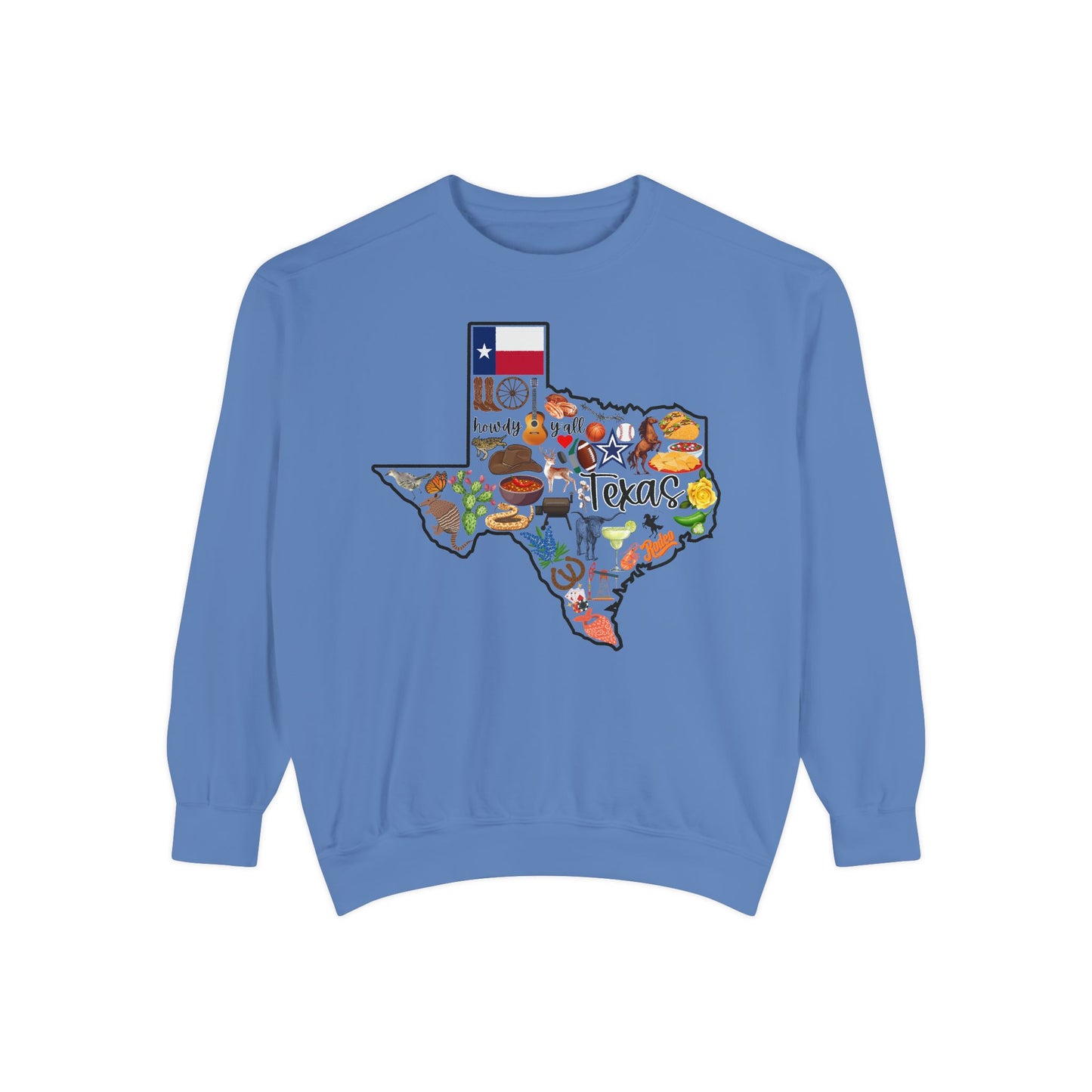 Beautiful State of Texas - Comfort Colors Sweatshirt