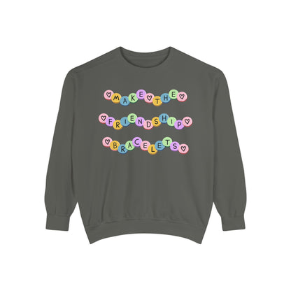 Make The Friendship Bracelets - Comfort Colors Sweatshirt
