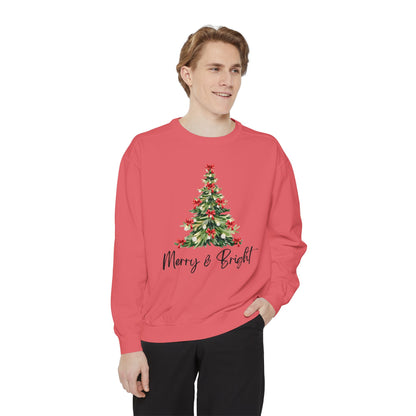 Merry & Bright - Comfort Colors Sweatshirt