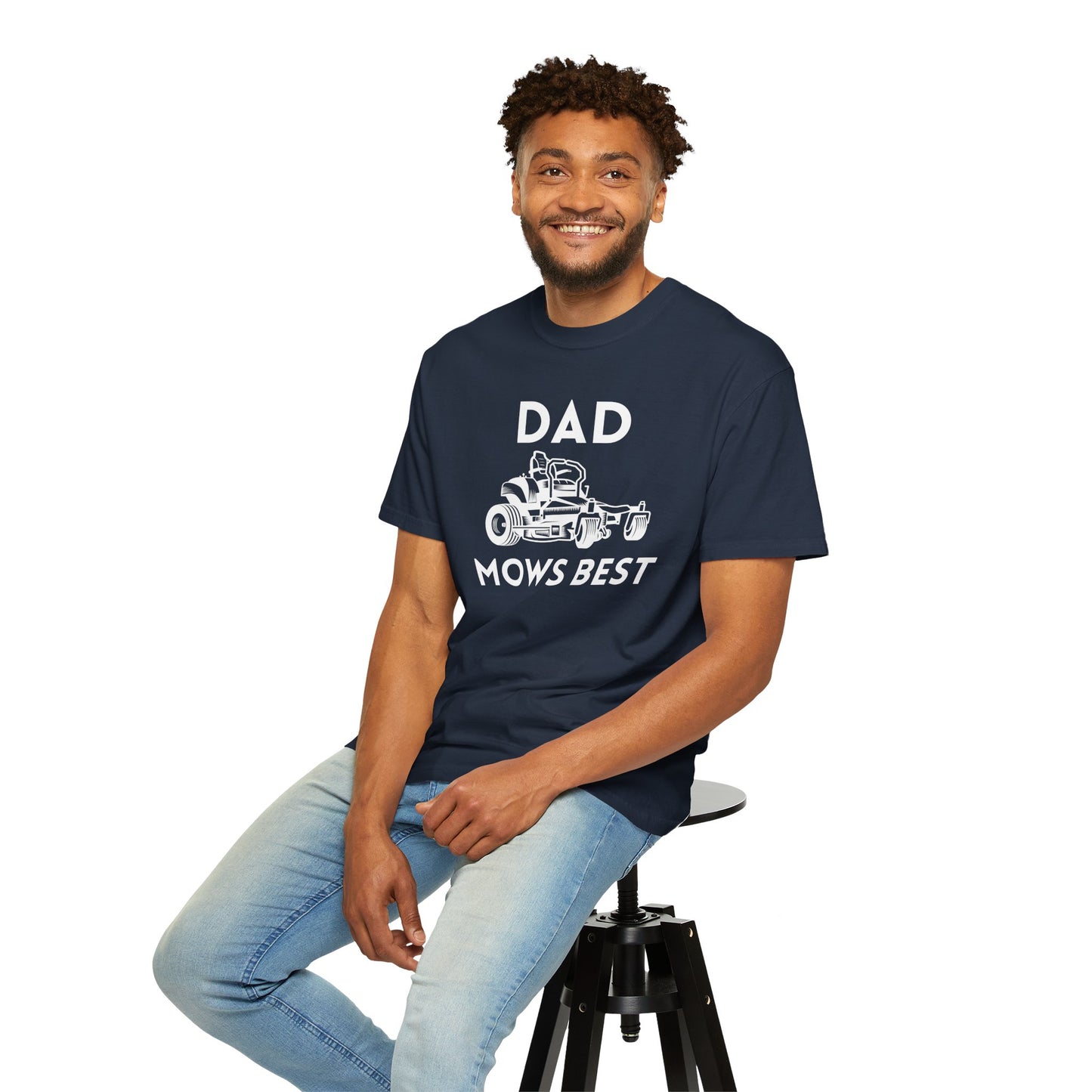 Dad Mows Best - Comfort Colors Shirt
