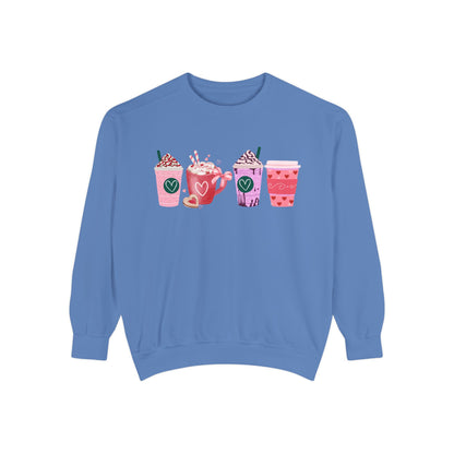 Valentine's Coffee - Comfort Colors Sweatshirt