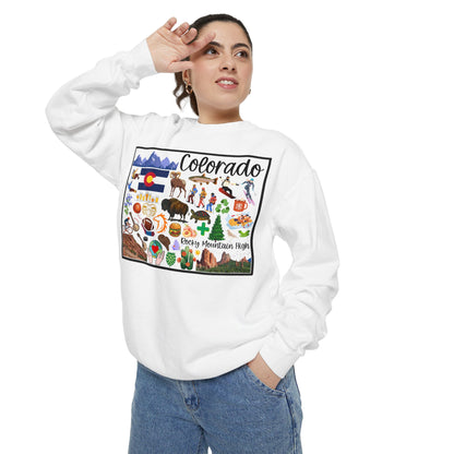 Beautiful State of Colorado - Comfort Colors Sweatshirt