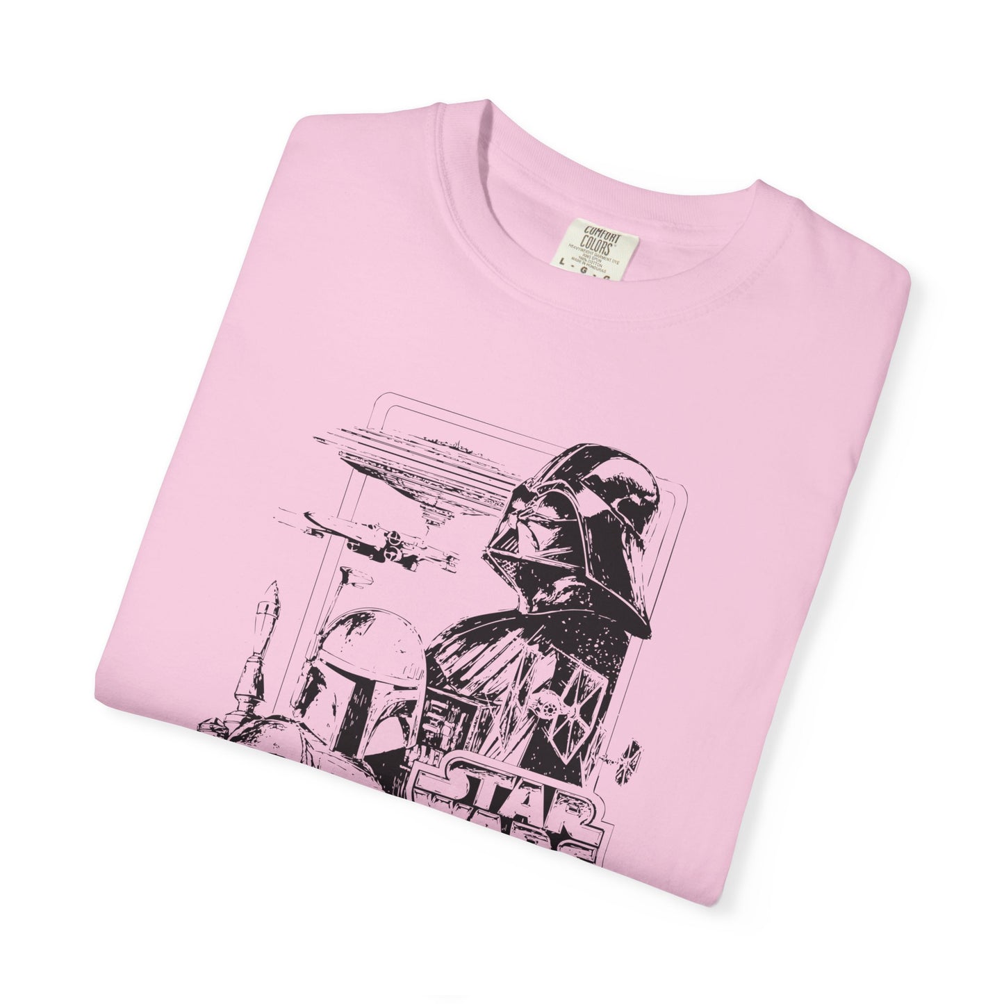 Star Wars Black Line Drawing - Comfort Colors Shirt