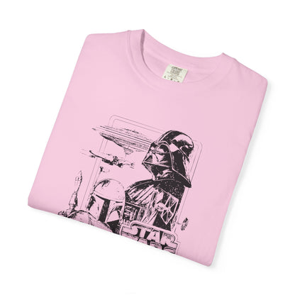 Star Wars Black Line Drawing - Comfort Colors Shirt