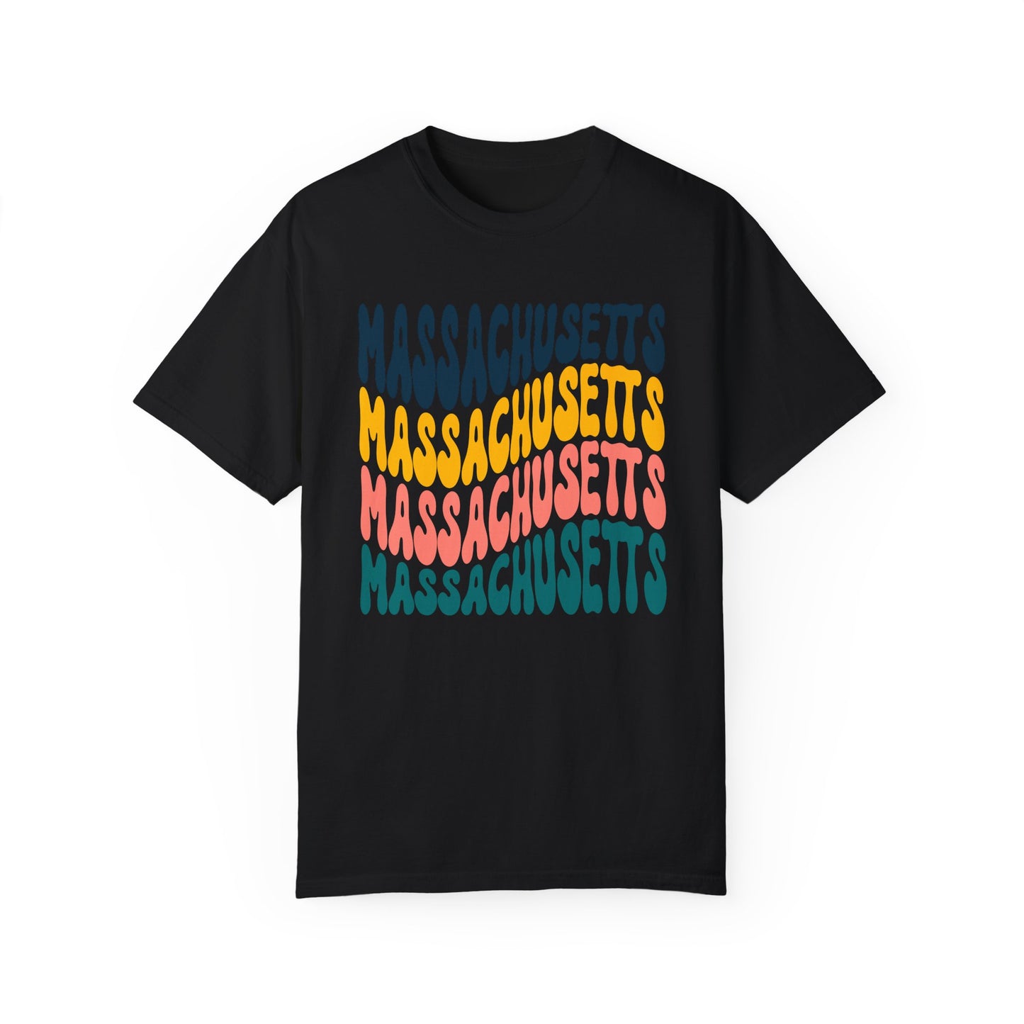Retro Massachusetts - Comfort Colors Shirt