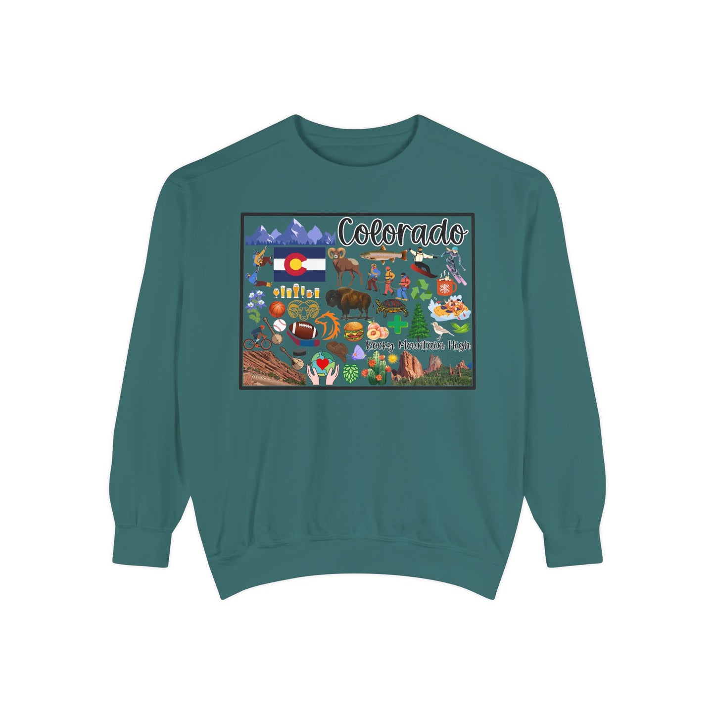 Beautiful State of Colorado - Comfort Colors Sweatshirt