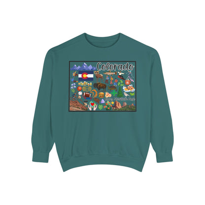 Beautiful State of Colorado - Comfort Colors Sweatshirt