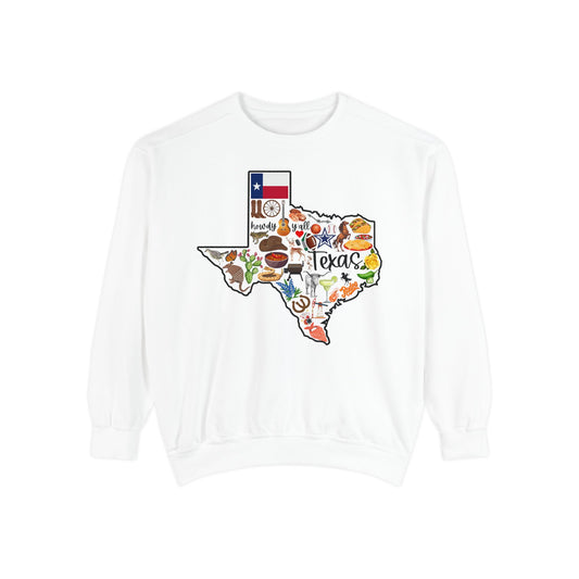 Beautiful State of Texas - Comfort Colors Sweatshirt