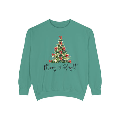Merry & Bright - Comfort Colors Sweatshirt