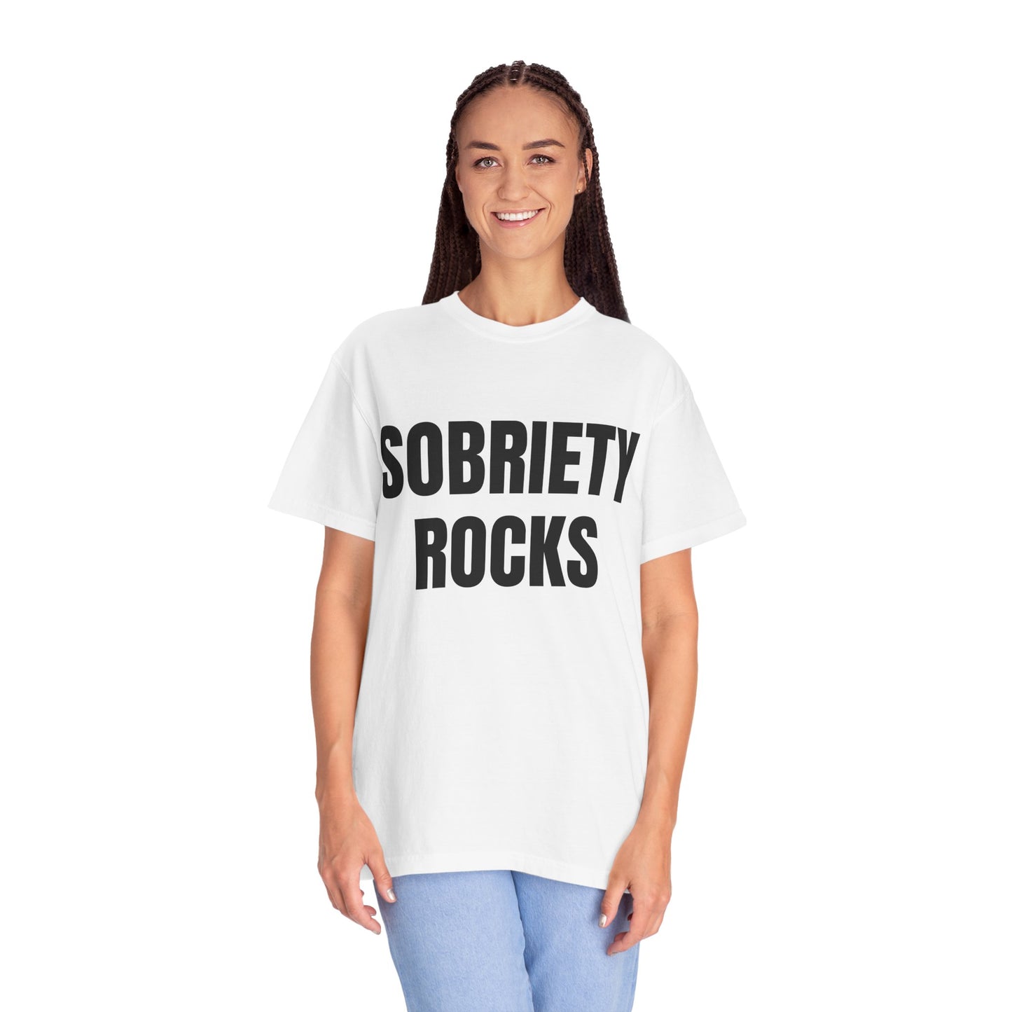 Sobriety Rocks - Comfort Colors Shirt