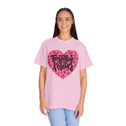 Together Forever Cheetah Heart - Comfort Colors Shirt