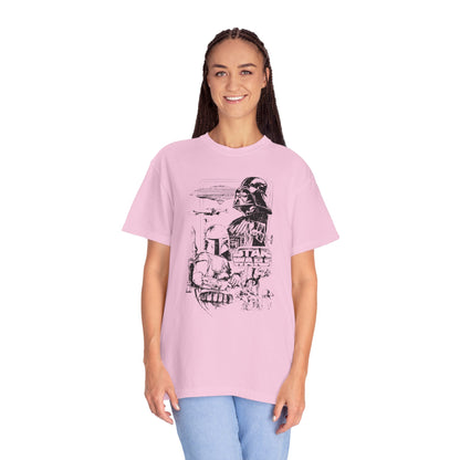 Star Wars Black Line Drawing - Comfort Colors Shirt