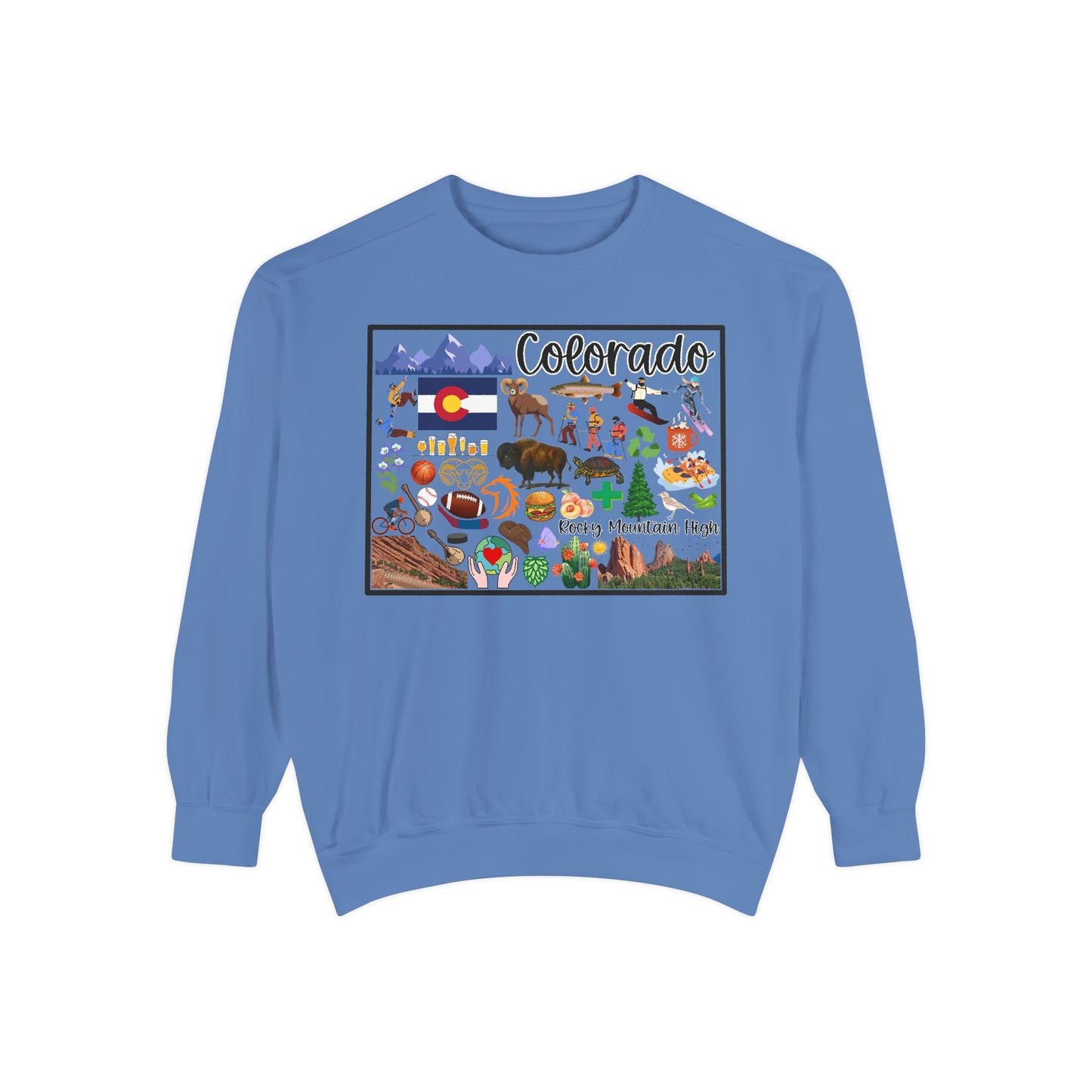 Beautiful State of Colorado - Comfort Colors Sweatshirt