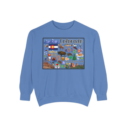 Beautiful State of Colorado - Comfort Colors Sweatshirt