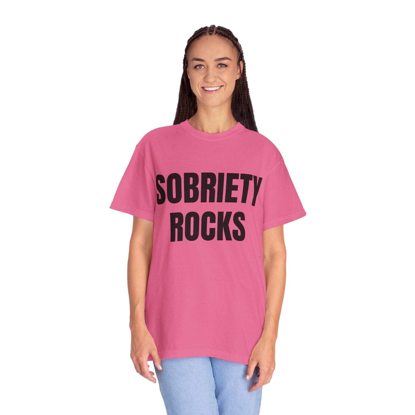 Sobriety Rocks - Comfort Colors Shirt