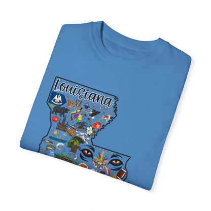 Beautiful State of Louisiana - Comfort Colors Shirt