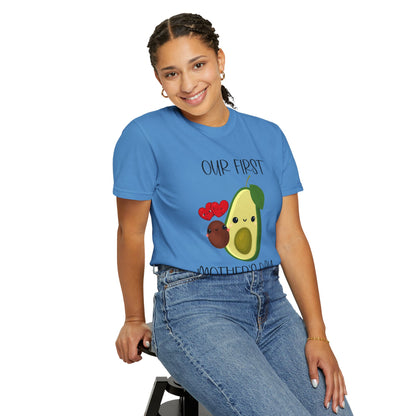 Our First Mother's Day Together (Avocado & Pit) - Comfort Colors Shirt