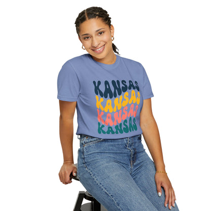Retro Kansas - Comfort Colors Shirt