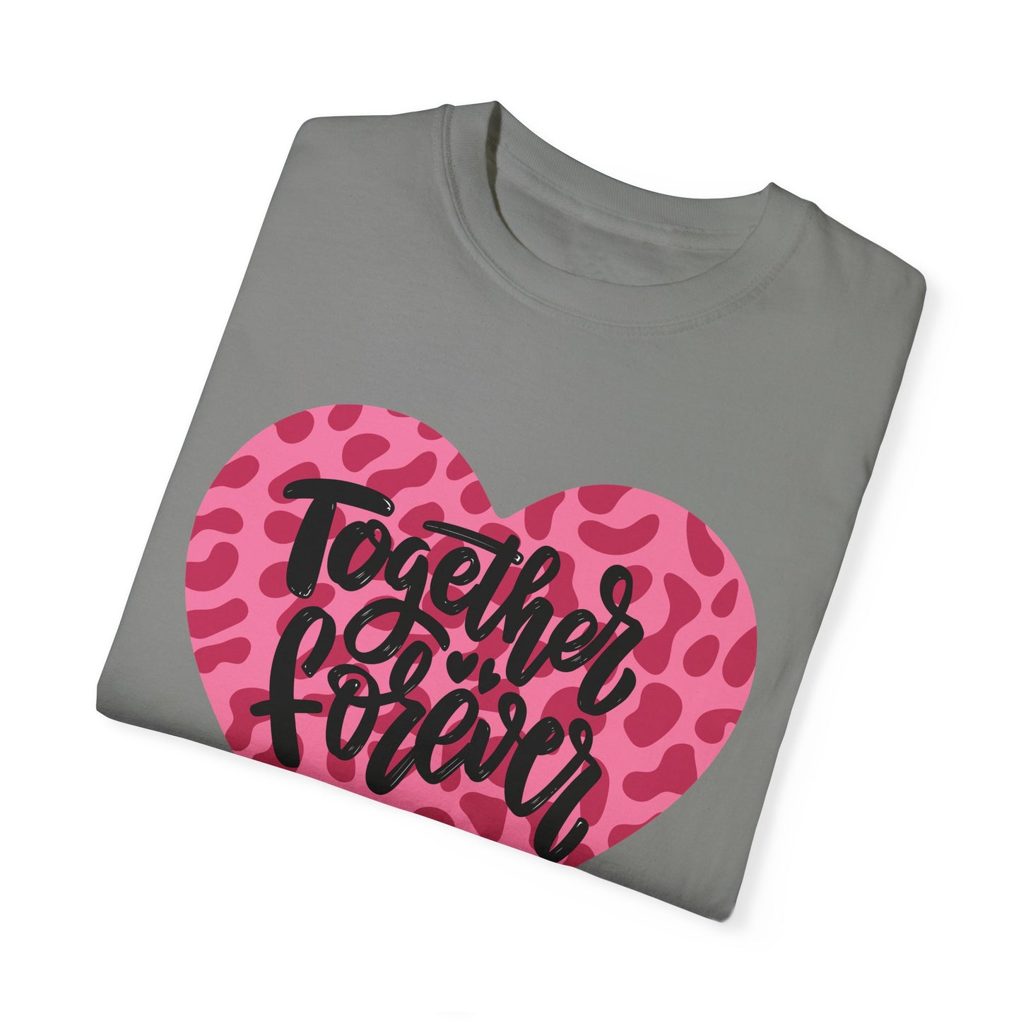 Together Forever Cheetah Heart - Comfort Colors Shirt